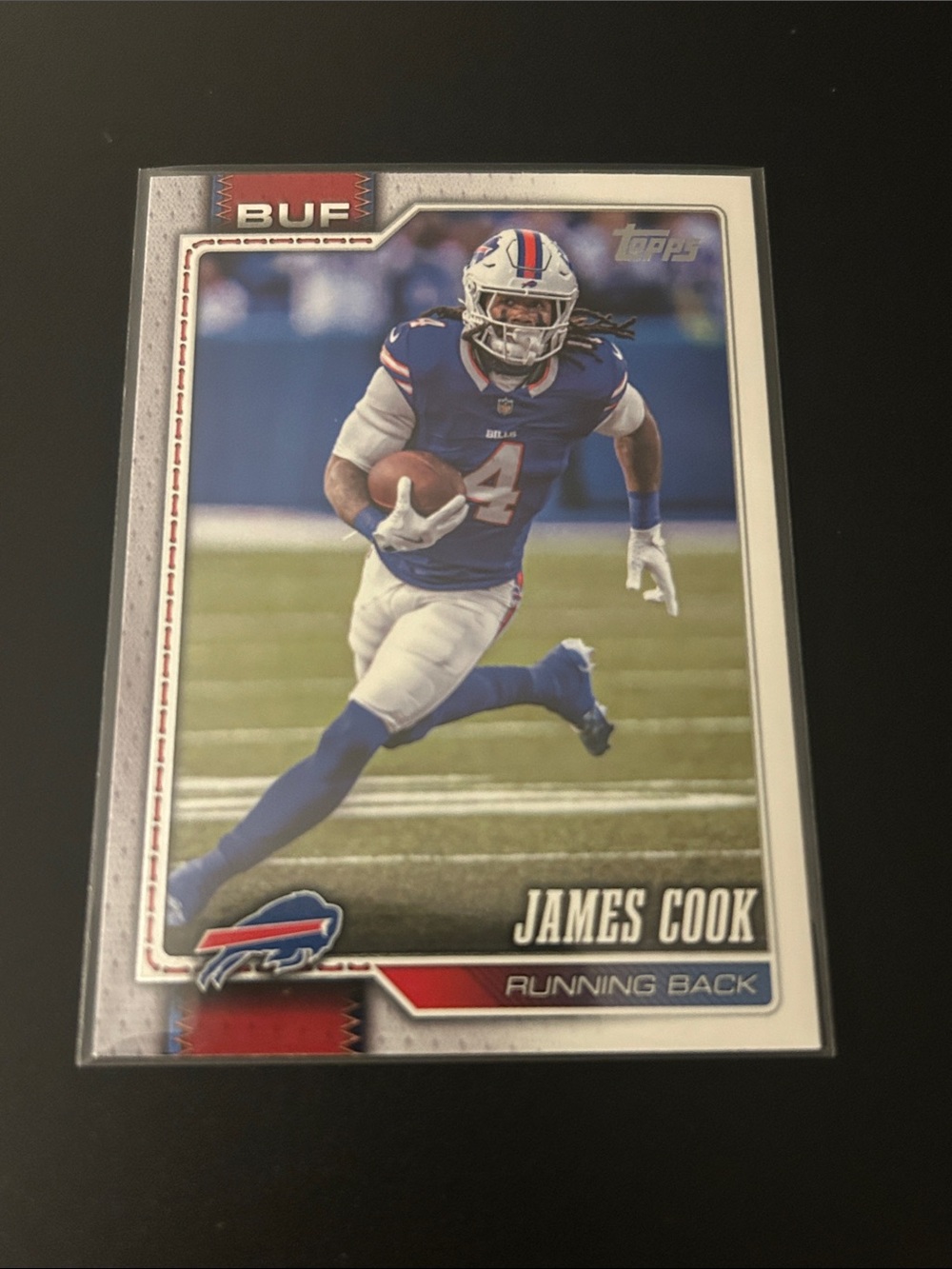 Topps Buffalo Bills James Cook Card - Blue White Red